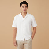 The Oxford Men’s Turn Down Collar Trendy Loose Fit Button Up Shirt