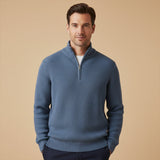 The Vicenza Men’s Soft Knit Half Zip Sweater