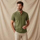 The Glencrest Ridge Men's Soft Linen Summer Casual Button Up Shirt