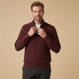 The Vicenza Men’s Soft Knit Half Zip Sweater