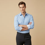 The Amalfi Men’s Casual Slim Fit Striped Button Up Shirt