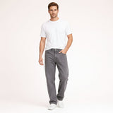 The Willowridge Men's 100% Cotton Loose Fit Straight Leg Pants
