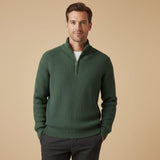 The Vicenza Men’s Soft Knit Half Zip Sweater