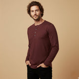 The Berkshire Men’s Casual Button Neck Henley Cotton T Shirt