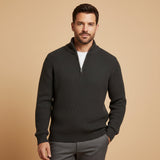 The Vicenza Men’s Soft Knit Half Zip Sweater