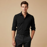 The Amalfi Men’s Casual Slim Fit Striped Button Up Shirt