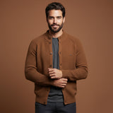 The Caernarfon Men's Casual Button Up Knitted Cotton Cardigan