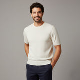 The Evoque Men’s Slim Fit Wool Shirt – Lightweight Short Sleeve Knit