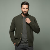 The Caernarfon Men's Casual Button Up Knitted Cotton Cardigan