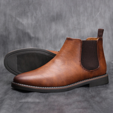 The Treviso Men's Retro Smart Casual Slip-On Chelsea Boots